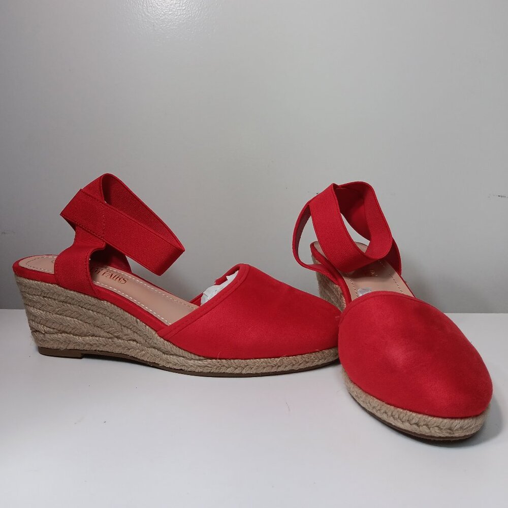 Dream Pairs Red Wedge Heels, Like New, Size 6.5  {CH}